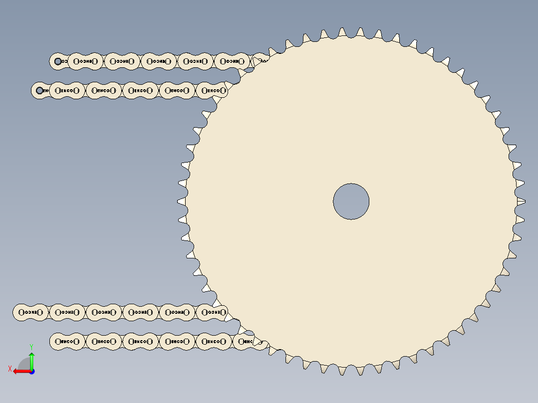 特殊链轮三重--stp后视图