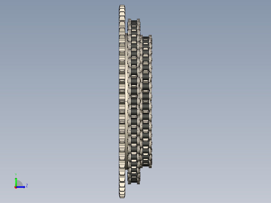 特殊链轮三重--stp左视图