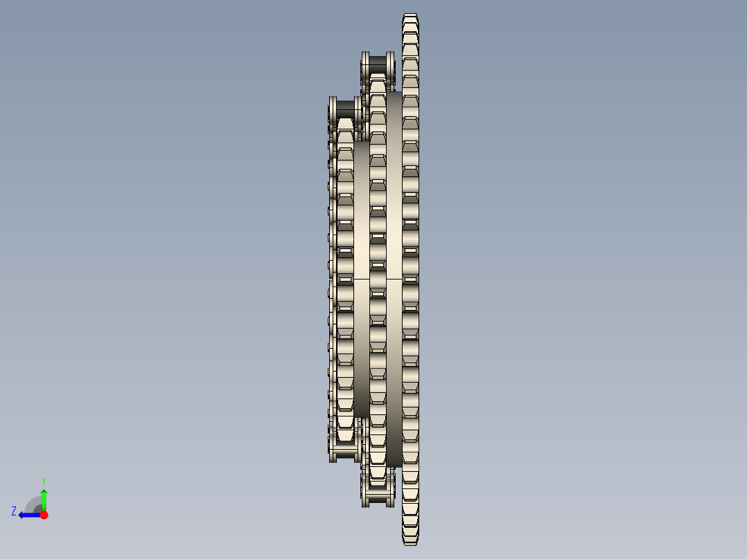 特殊链轮三重--stp右视图