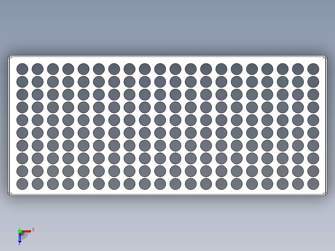 钣金医疗盒子俯视图