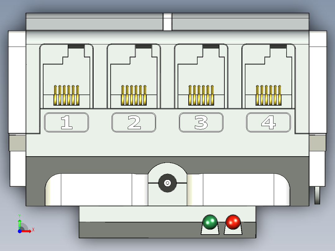 乐高思想风暴EV3智能控制模块控制单元前视图