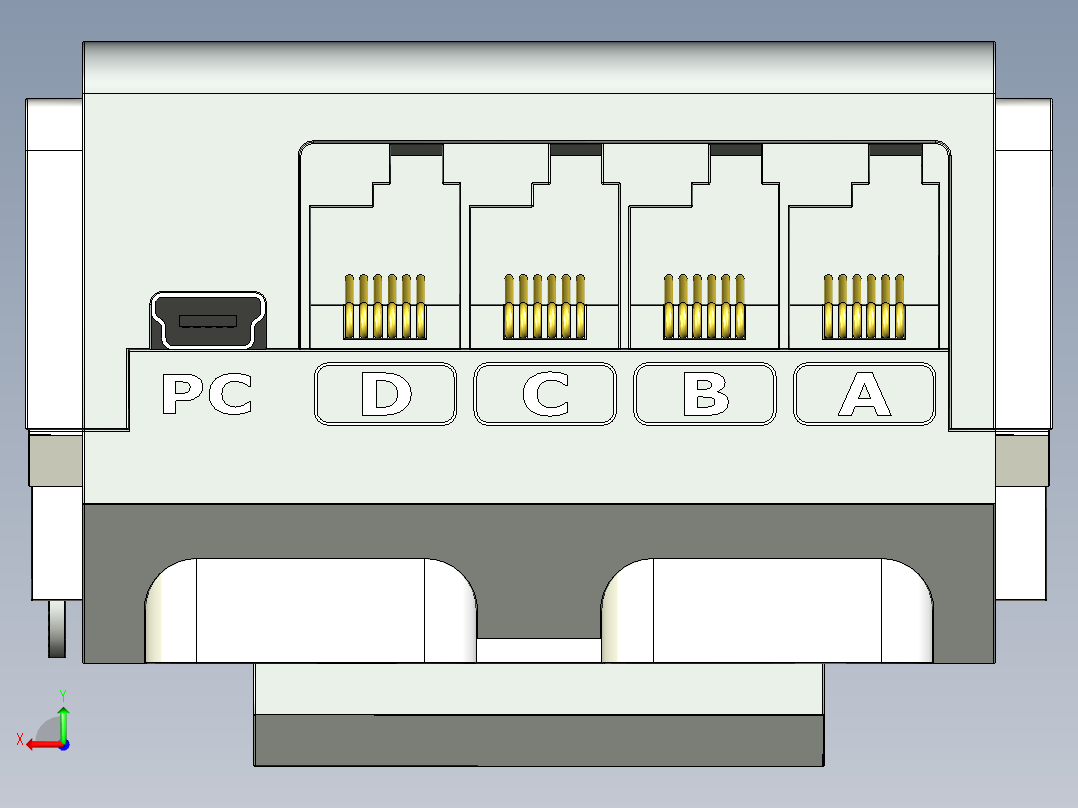 乐高思想风暴EV3智能控制模块控制单元后视图