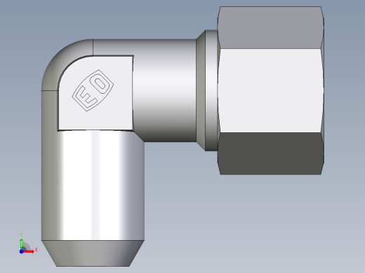 卡套式工业通用硬管接头EO_Weld_elbown_WAS12S前视缩略图