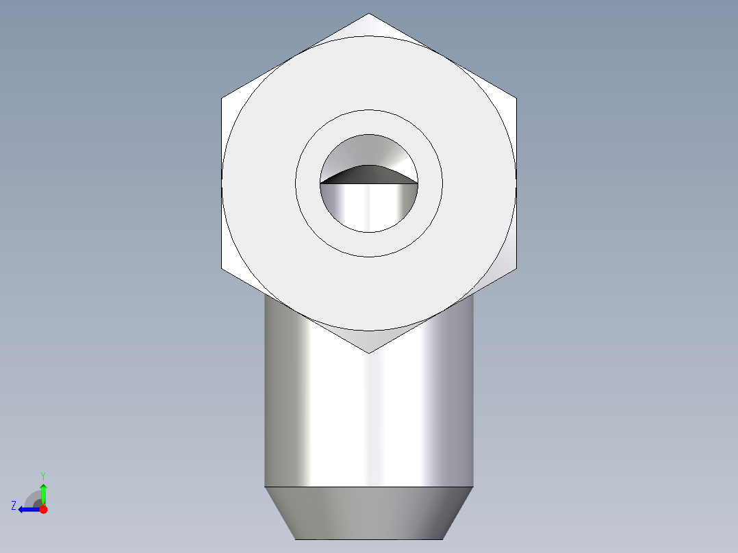 卡套式工业通用硬管接头EO_Weld_elbown_WAS12S右视图