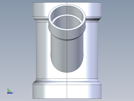船舶管路系统S6_SeaDrainPLUS_45ReducerWye-SxSxS_37E163034_4x4x2in Sea Drain Plus - 45 Reducing Wye - SxSxS左视缩略图