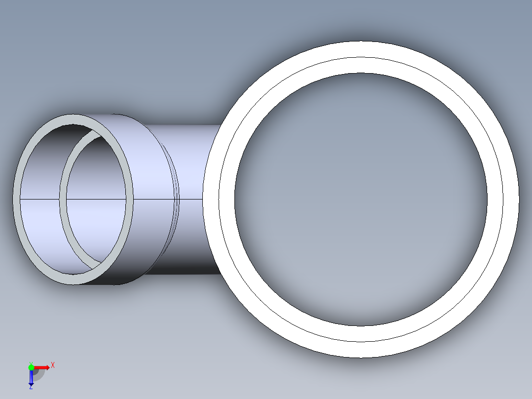 船舶管路系统S6_SeaDrainPLUS_45ReducerWye-SxSxS_37E163034_4x4x2in Sea Drain Plus - 45 Reducing Wye - SxSxS俯视图