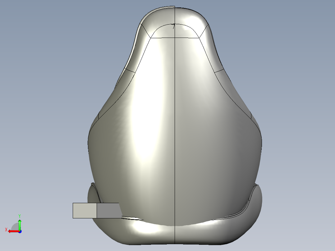 汽车座椅简易造型后视图