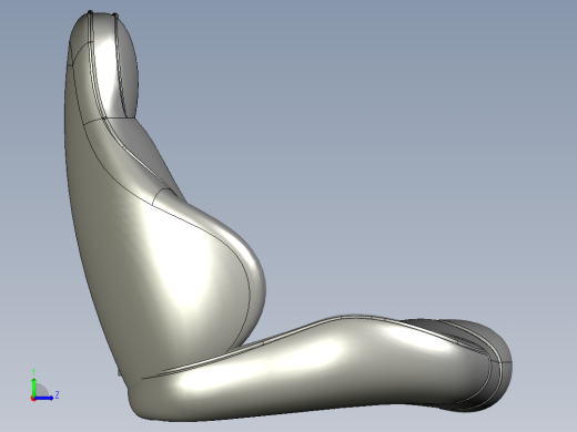 汽车座椅简易造型左视缩略图