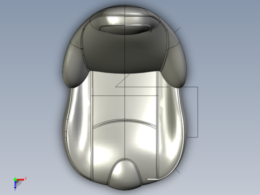 汽车座椅简易造型俯视缩略图