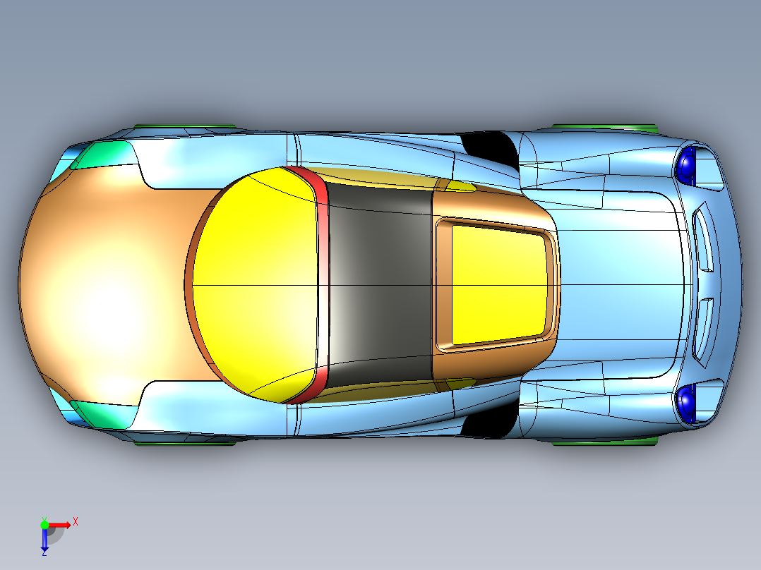 汽车2 (26)俯视图