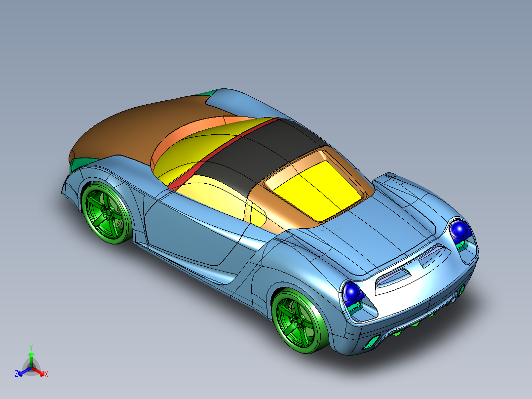 汽车2 (26)正等轴测图