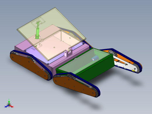 爬楼移动载物小车