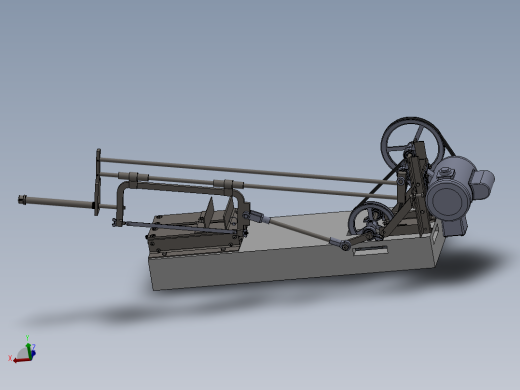 金工锯床电动弓锯3D模型图纸 Solidworks设计