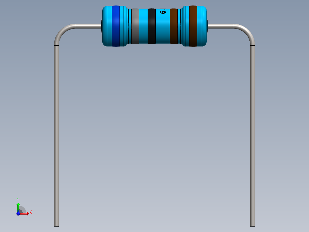 电容器 二极管 电阻器-Resistor 6.8K Ohm 1 Watt前视图