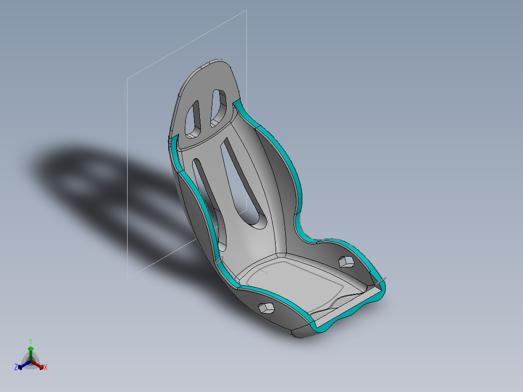 汽车座椅 (66)正等轴测图