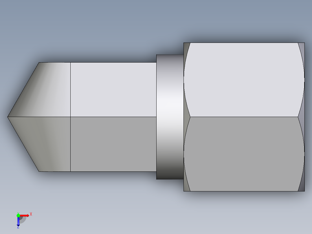 卡套式工业通用硬管接头EO_Male_stud_elbow_WE10LR71俯视图