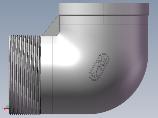弯头-等径内外丝 DN80后视缩略图