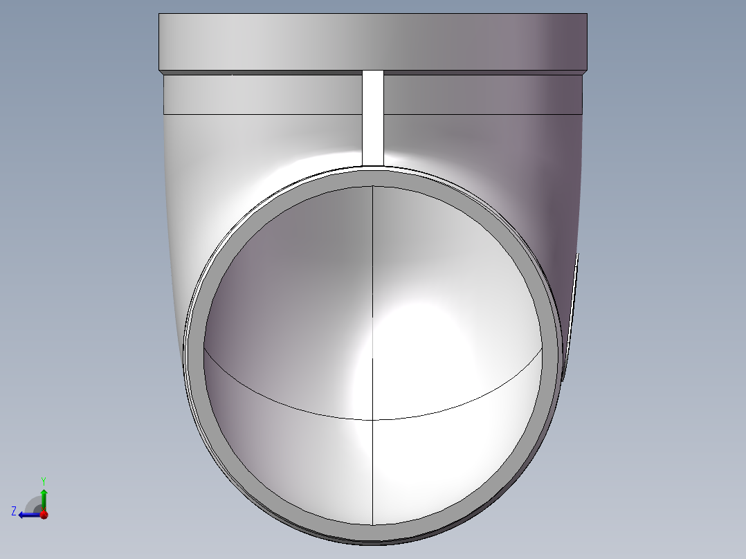弯头-等径内外丝 DN80右视图