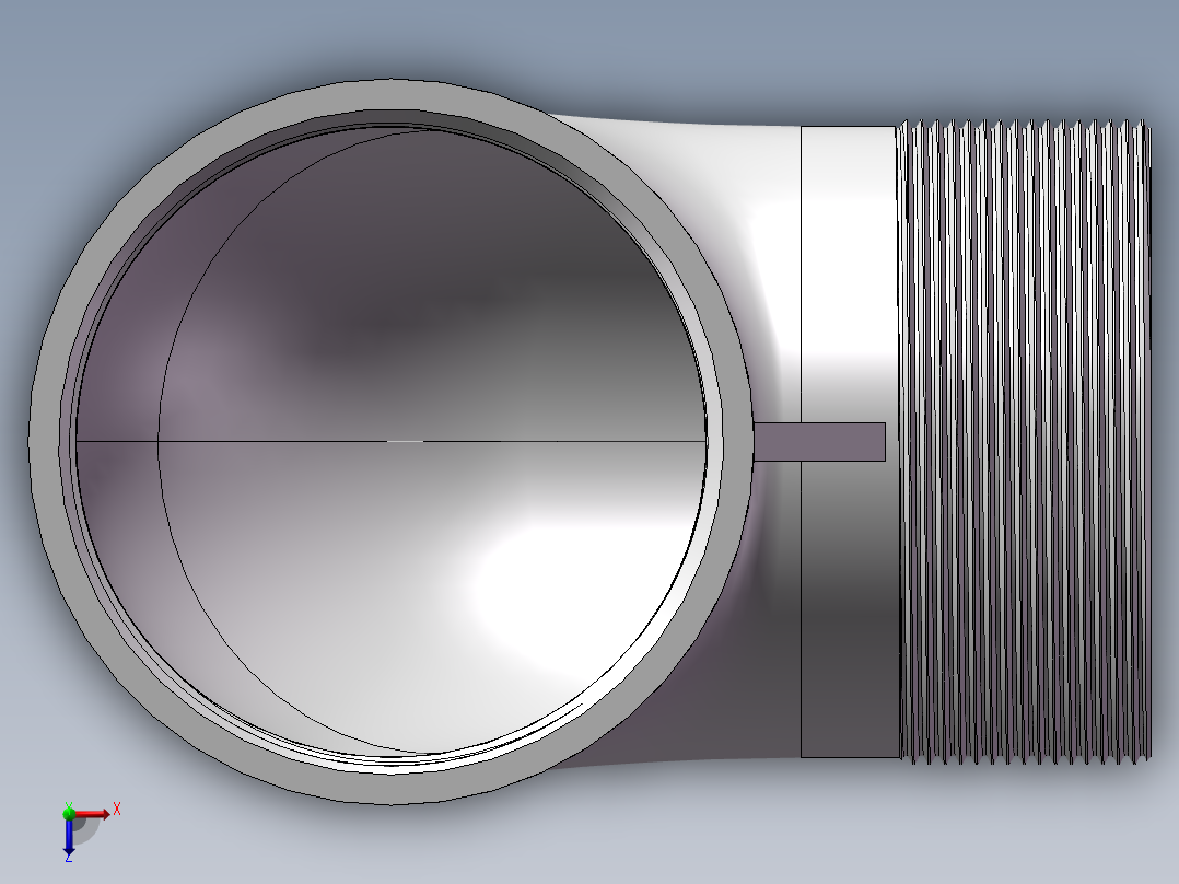 弯头-等径内外丝 DN80俯视图