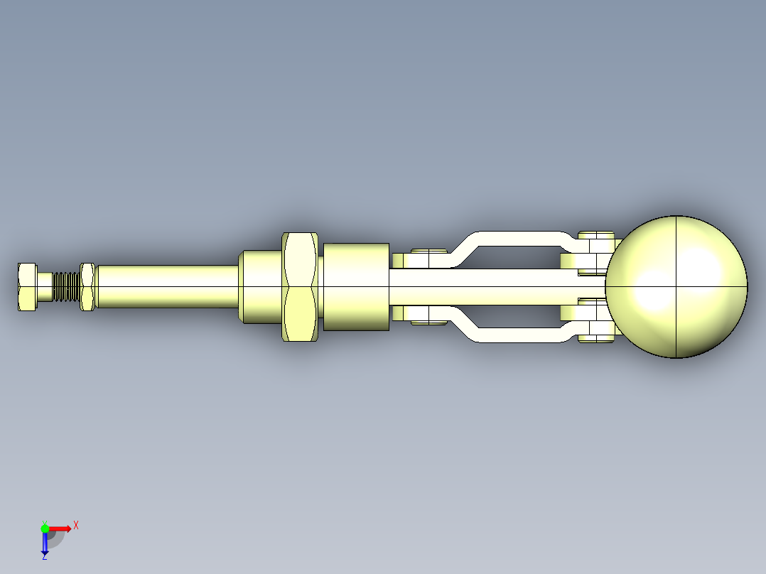 德克斯TUNKERS气缸数模T6-04P俯视图