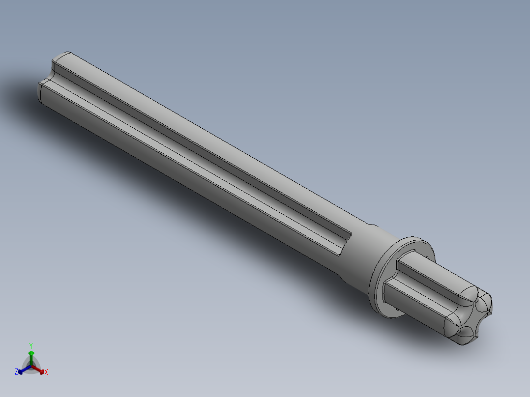 乐高机械组车桥-32209 White Technic Axle 5.5 with Stop