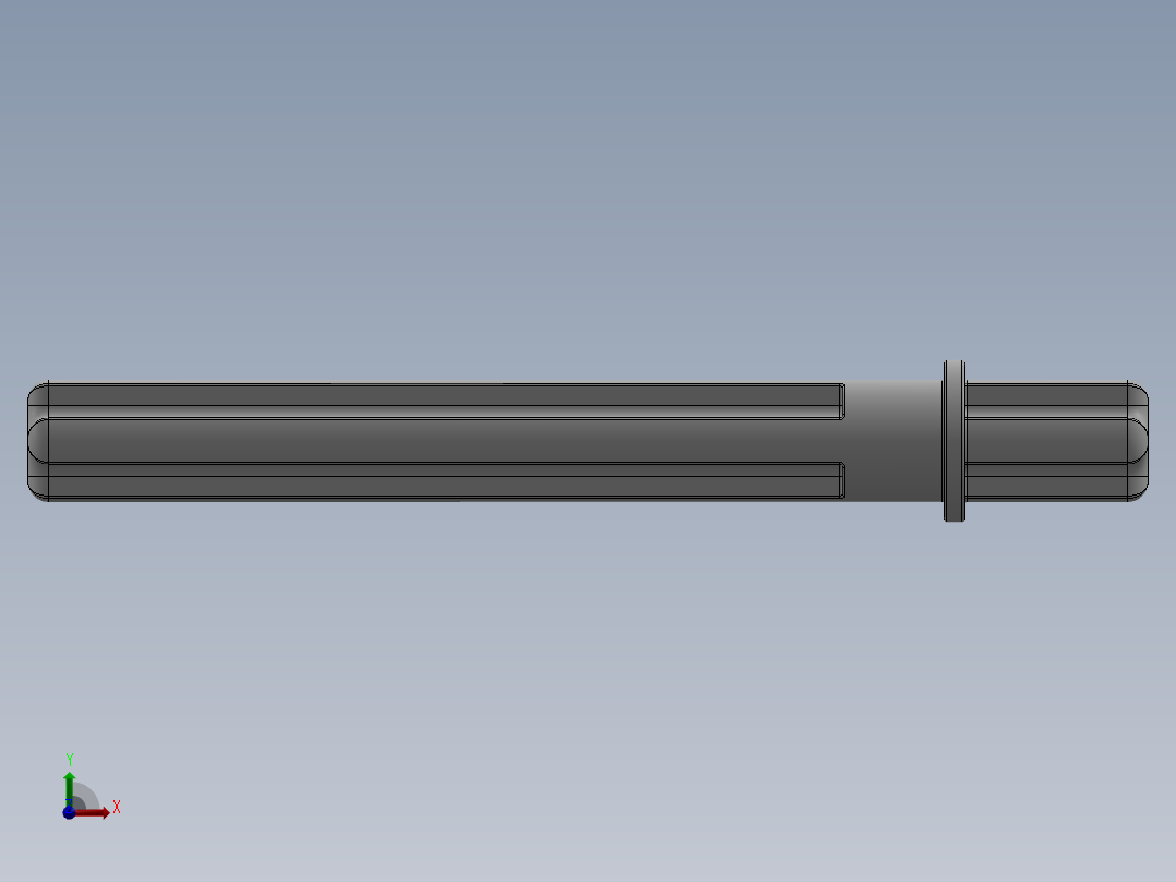 乐高机械组车桥-32209 White Technic Axle 5.5 with Stop前视图