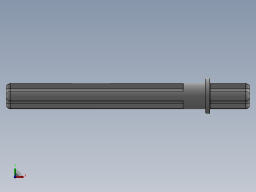 乐高机械组车桥-32209 White Technic Axle 5.5 with Stop前视缩略图