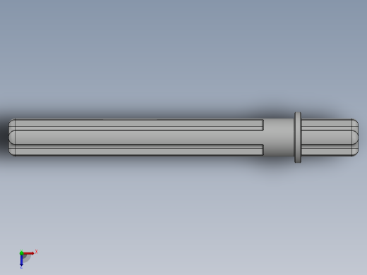 乐高机械组车桥-32209 White Technic Axle 5.5 with Stop俯视缩略图
