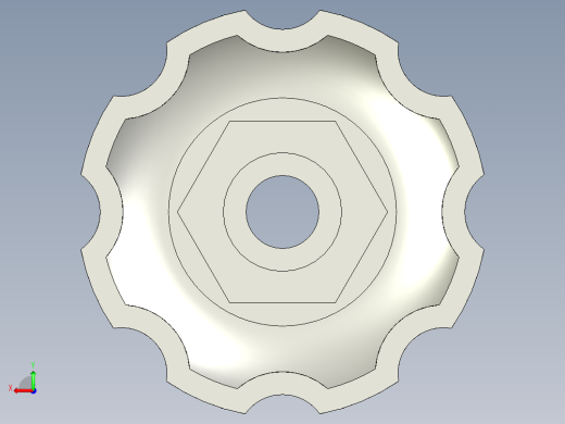 塑料旋钮注塑模具设计三维+CAD+说明书后视缩略图