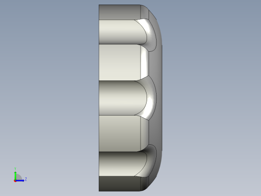 塑料旋钮注塑模具设计三维+CAD+说明书左视缩略图