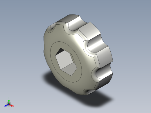 塑料旋钮注塑模具设计三维+CAD+说明书正等轴测缩略图