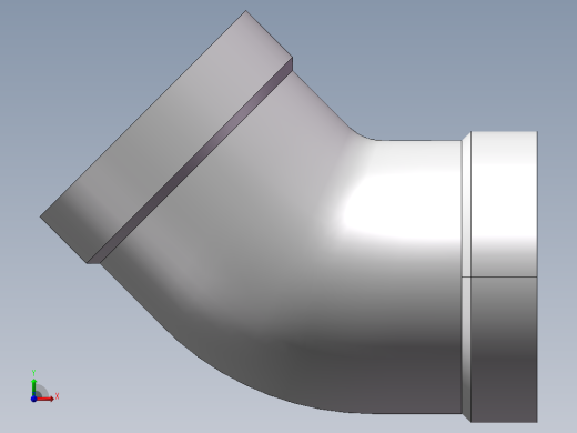弯头-45°等径 DN15前视缩略图