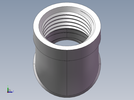 弯头-45°等径 DN15左视缩略图