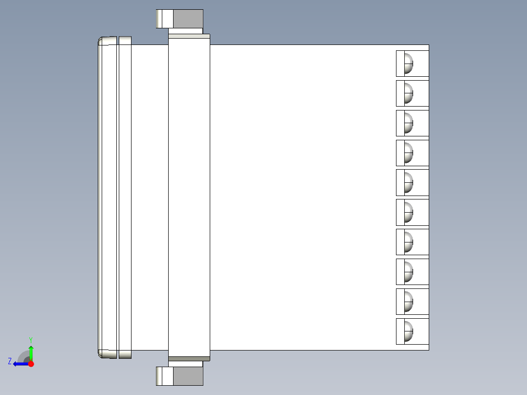 基恩士EX-V10_kc图纸模型右视图