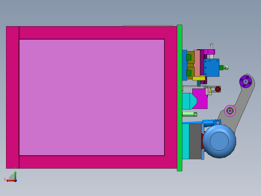 老式精车机（sw18可编辑+工程图）后视缩略图