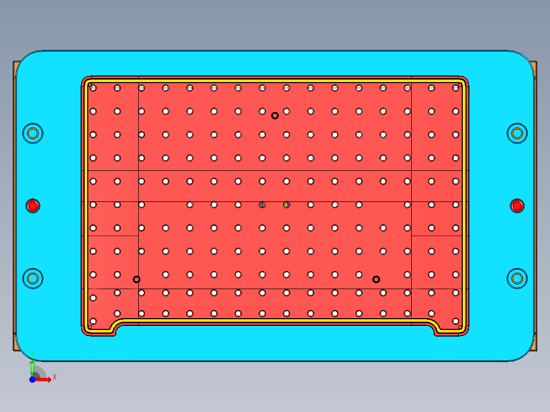 N500-T0P-笔记本CNC工装夹具三维模型CNC4前视图