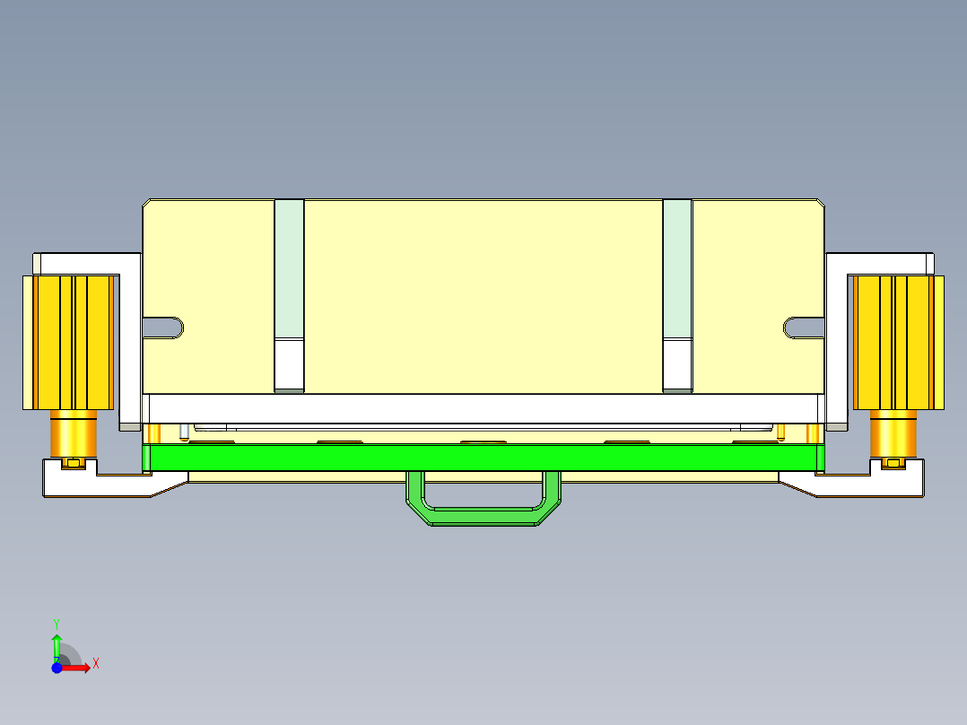 vaub0_lcd_cover619-cnc3笔记本CNC工装夹具三维模型-0622前视图