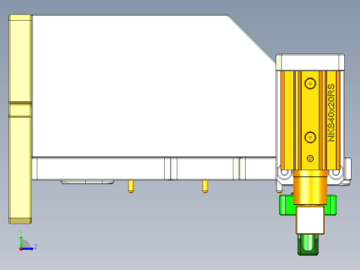 vaub0_lcd_cover619-cnc3笔记本CNC工装夹具三维模型-0622左视缩略图