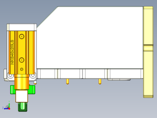 vaub0_lcd_cover619-cnc3笔记本CNC工装夹具三维模型-0622右视缩略图
