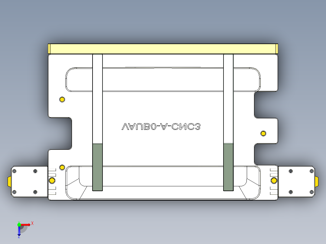 vaub0_lcd_cover619-cnc3笔记本CNC工装夹具三维模型-0622俯视图