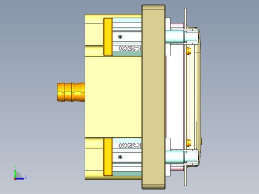 X8-笔记本CNC工装夹具三维模型CNC1-1028左视缩略图