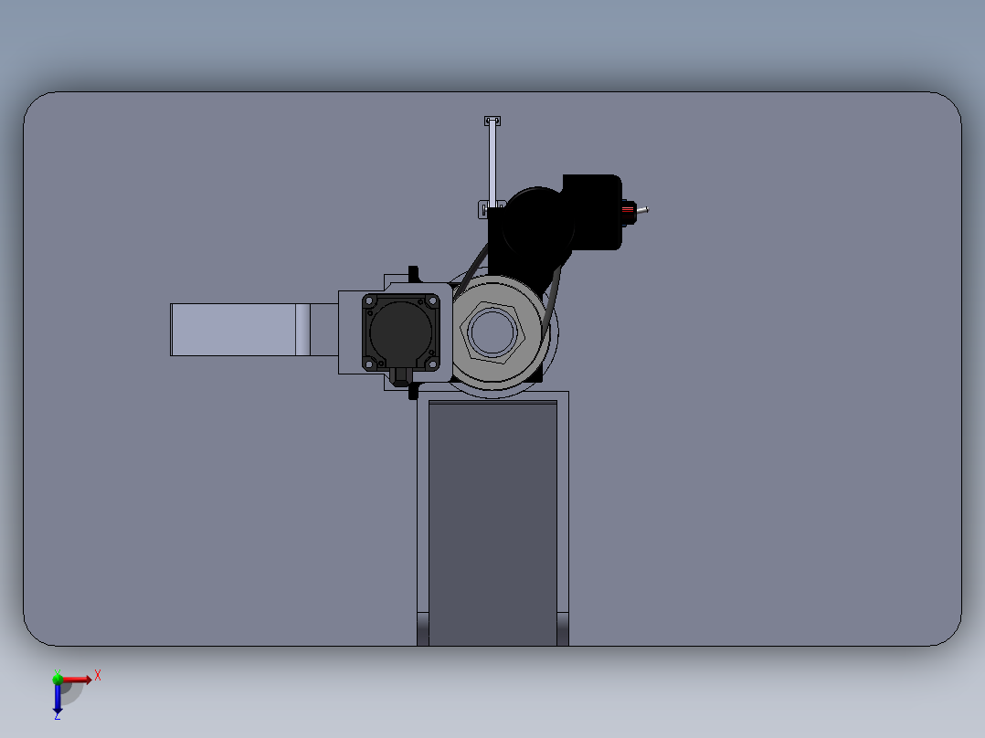 机加工磨床sw16可编辑俯视图