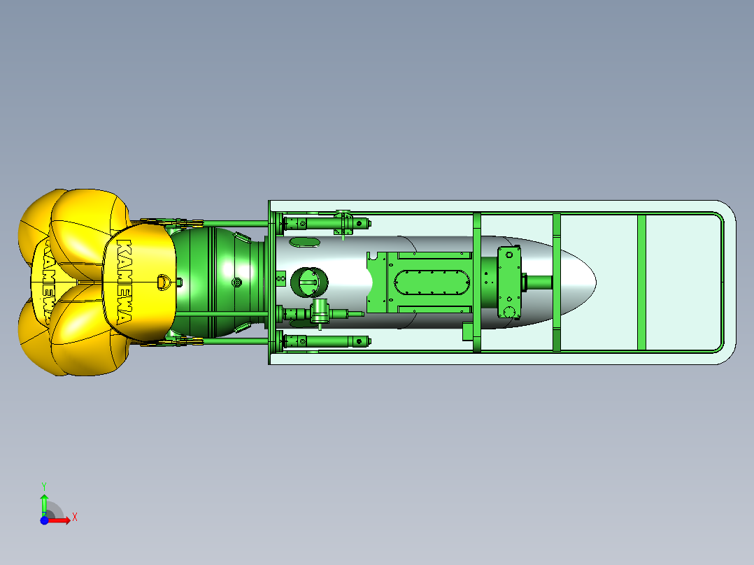 Rolls Royce kamewa 50a3喷水式推进器前视图