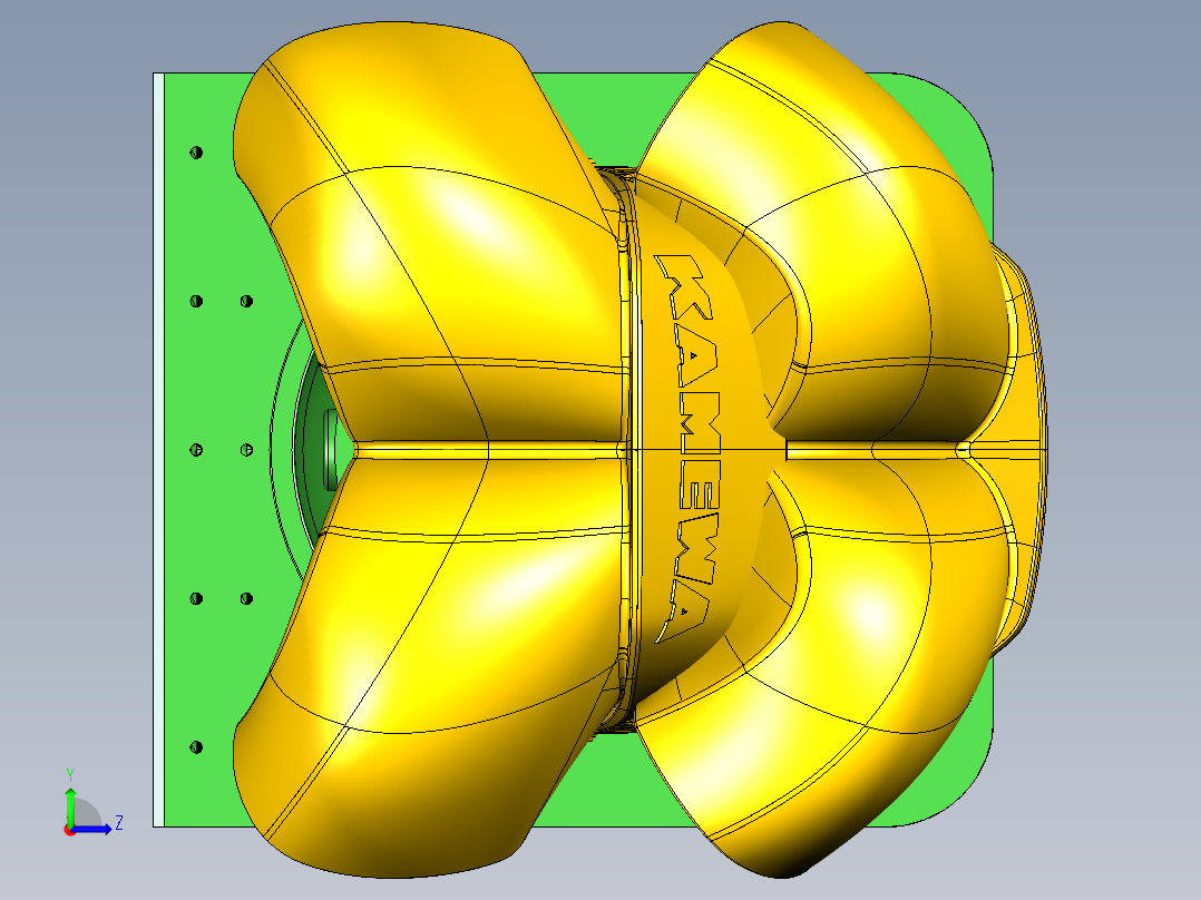 Rolls Royce kamewa 50a3喷水式推进器左视图