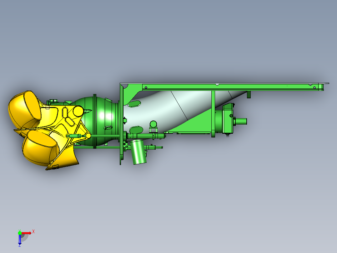 Rolls Royce kamewa 50a3喷水式推进器俯视图