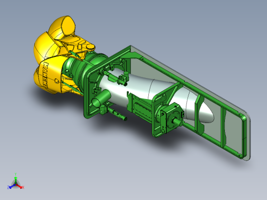 Rolls Royce kamewa 50a3喷水式推进器正等轴测缩略图