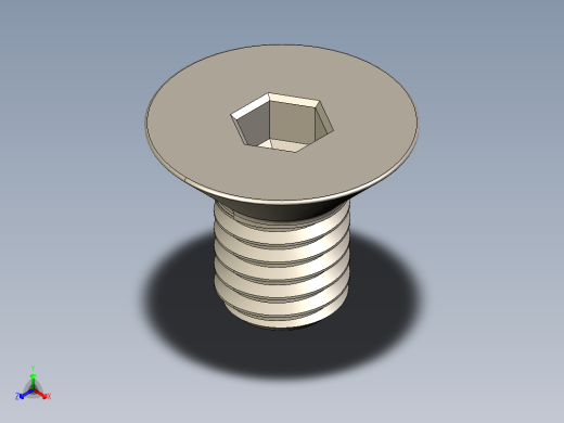 Screw_ISO_10642_M5x8_A2.STEP正等轴测缩略图