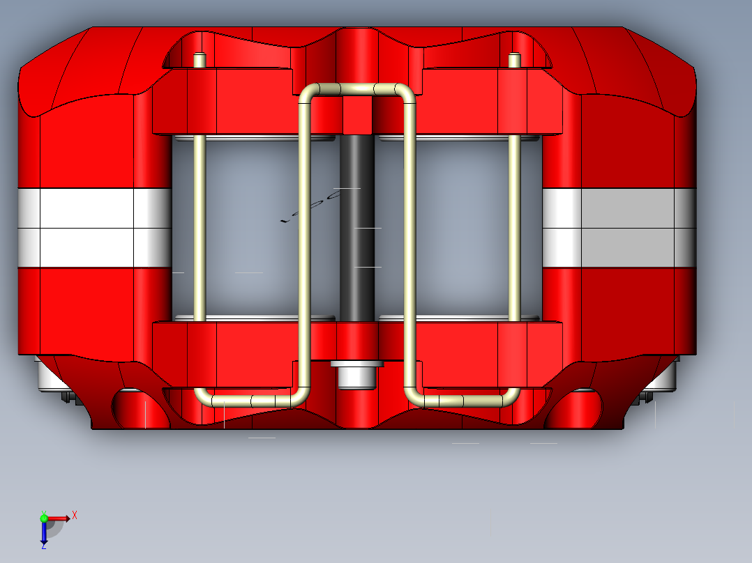 刹车系统(25)俯视图