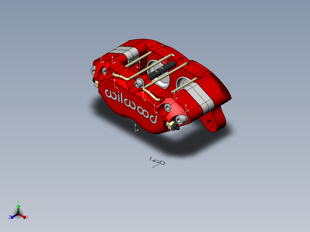 刹车系统(25)正等轴测图