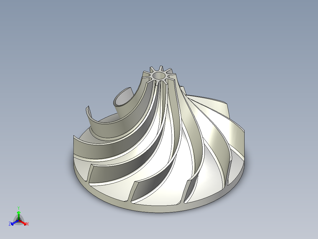 叶轮(30)正等轴测图